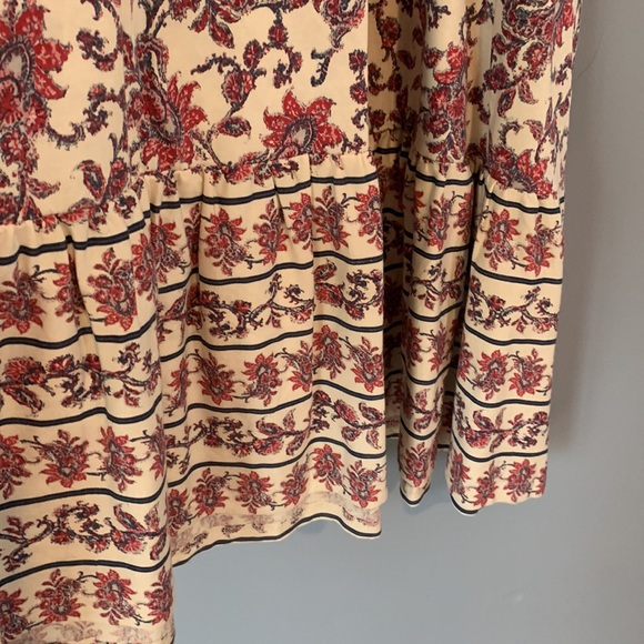 Chaps Floral Dress Size XXL NWT Full Skirt Thin Neck Straps Ties in Back - Picture 5 of 9